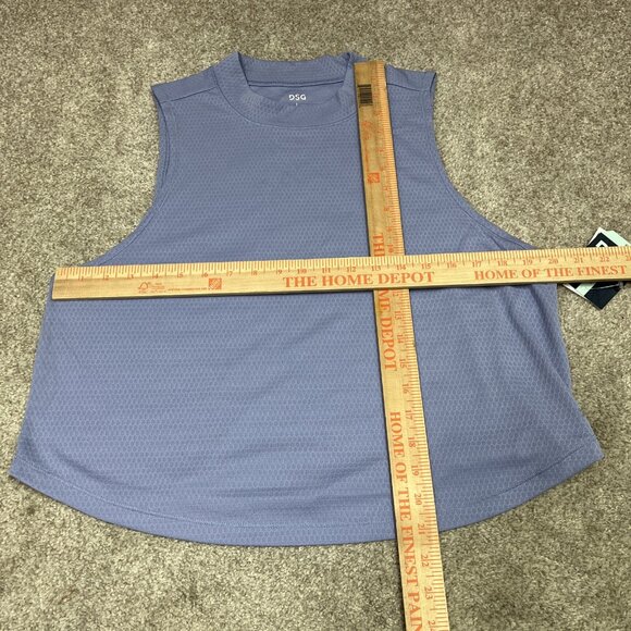DSG Performance Activewear Mock Neck Tank Periwinkle Pearl Size Large NWT - Picture 4 of 11